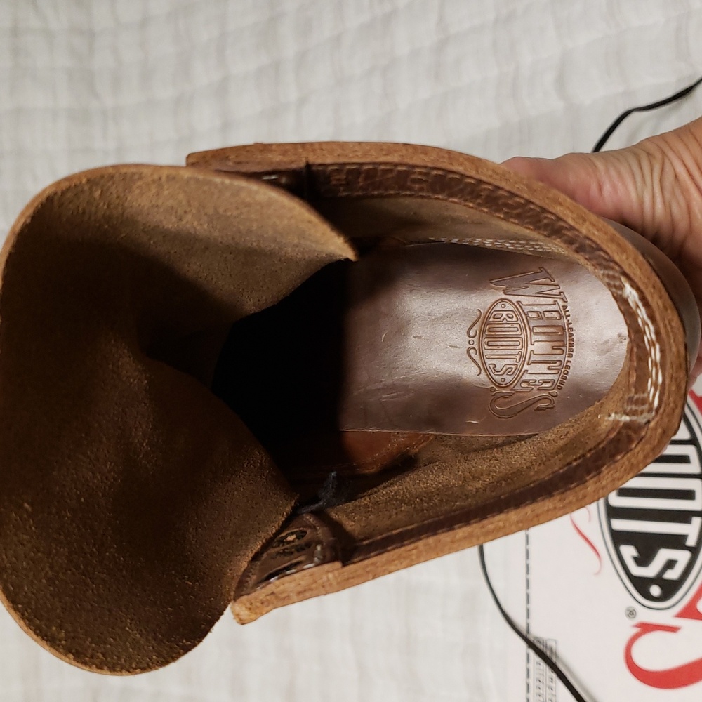 New In Box Brown Mens 8.5D White's Boots - Picture 8 of 12
